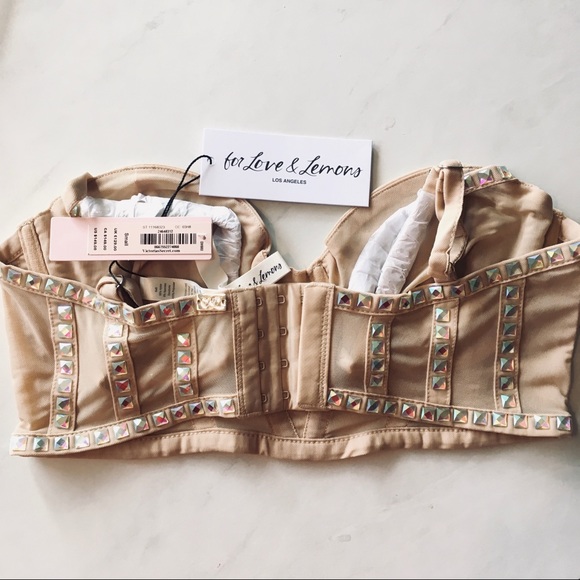 NWT For Love And Lemons Jackpot Long Line Bra - Picture 10 of 10